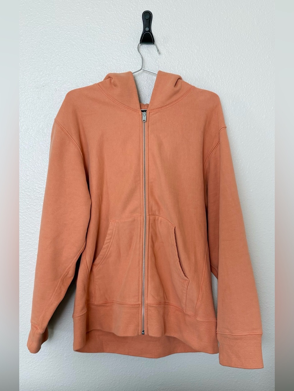 Yeezy Season 3 Zip Up Hoodie in Dusty Orange